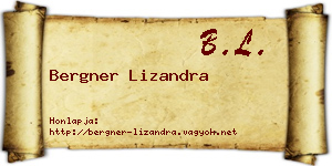 Bergner Lizandra névjegykártya